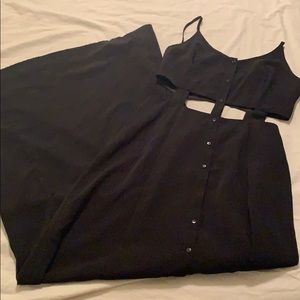 ⚫️ Piins & Needles Cut Out Maxi Button Dress